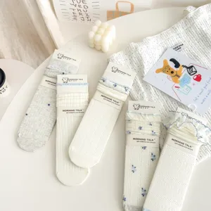 Damen süße baumwolle freizeit rohrsocken koreanischer stil alltag sommer mode kleidung