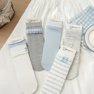 Calzini donna stile giapponese carini cotone traspirante casual primavera estate calze
