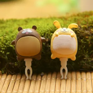 Cute cartoon animal 3.5mm phone dust plug couple set adorable anime character plug charm