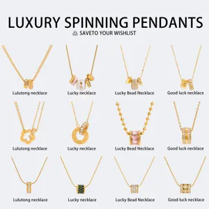 Edelstahl Anhänger Halskette Für Damen Leichter Luxus Geometrisch Zirkon Strass Tropfenöl Modeschmuck