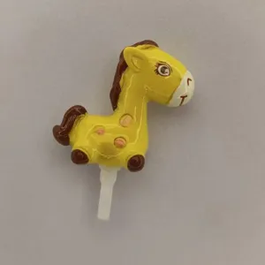 Cute cartoon horse 3.5mm headphone jack dust plug for phone and computer audio device.