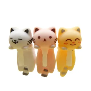 Cute cat dust plug set, 3 pcs cartoon hanging kitty figurines for phone charm and mini desk decor.