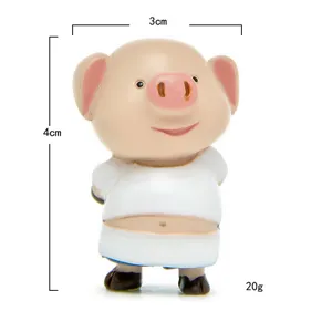 Cute pig resin figurine DIY micro landscape ornament for moss garden desktop decor