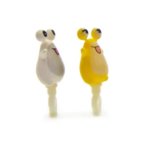 Cute cartoon anime 3.5mm phone dust plug couple set, funny character design, portable accessory.