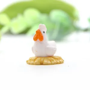 Miniature resine figurine de poulet pour succulent mousse micro paysage jardinage decoration.