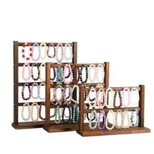 Houten armband display standaard meervoudige sieraden houder rek met handige haken