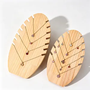 Supporto per Esposizione Collane a Fiamma in Legno Supporto per Gioielli in Legno Ingegnerizzato per Pendenti e Bracciali