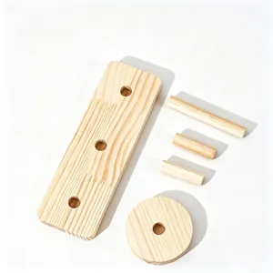 Houten sieraden display stand DIY figuurtje opslag rek voor accessoires collectie