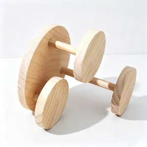 Wooden jewelry display stand, multi-disc bracelet watch rack for retail store and live streaming.