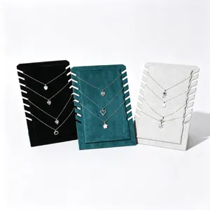 Velvet Necklace Display Board Set Jewelry Stand Holder Stand Organizer Showcase Stand Props