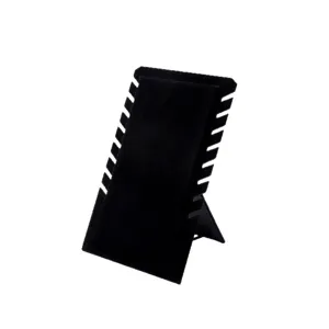Black velvet necklace display stand pendant holder jewelry rack showcase prop for retail