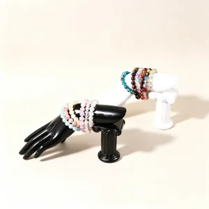 PVC hand mannequin jewelry display stand for rings and bracelets counter showcase props.