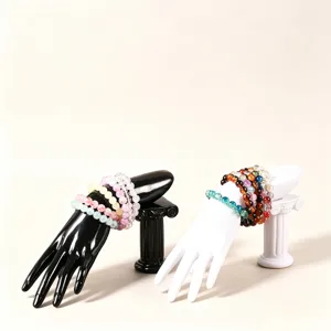 PVC Hand Jewelry Display Stand Black White Bracelet Holder Showcase Mannequin Prop