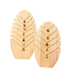 Espositore per collane in legno massiccio supporto per gioielli fiamma creativa