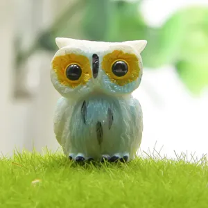 Miniatuur uil figuur voor DIY vetplant micro landschap sprookjes tuindecoratie bloempot