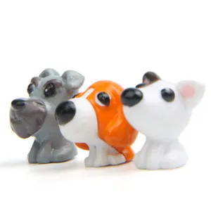 Miniatures mignonnes figurines de chiens pour paysage micro succulentes jardin pots décor.