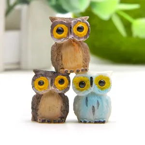 Japanse Uil Hars Miniatuur Beeldje Voor DIY Vetplanten Landschapsarchitectuur Tuin Decor Leuke Dier Standbeeld Bureau Ornament