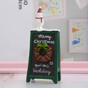 Figurine de tableau de bonhomme de neige de Noël, mini accessoire décoratif en résine pour plantes.