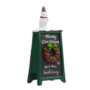 Noël bonhomme de neige tableau figurine décoration de bureau cadeau fête et artisanat