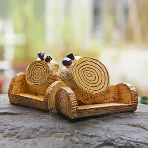 Resin Tree Stump Miniature Ornaments Fairy Garden Landscape Micro Decor Doll Accessories