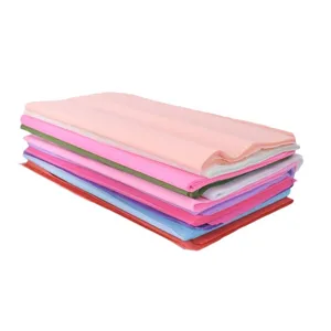 Papier de soie uni et épais pour emballage floral et doublure de bouquet multicolore.