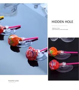 High transparent plastic suction cup for wedding car decoration, durable and strong hold detail.