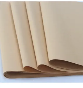 Natural kraft paper sheets for flower bouquet wrapping and gift packaging, solid brown 80g.
