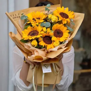 Solid Color Kraft Paper Floral Wrapping Paper Bouquet Packaging Material DIY Gift Wrapping Supplies Florist Accessories