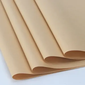 Premium 80g plain brown kraft paper sheets for floral bouquet and gift wrapping supplies.