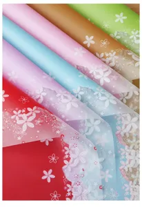 Waterproof floral wrapping paper matte flower bouquet gift wrapping rolls for decor items