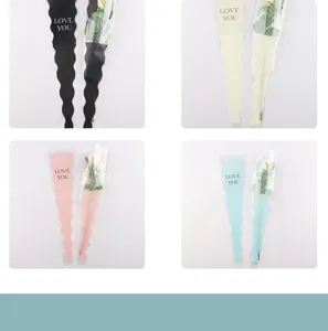 Mermaid single rose packaging bag flower wrapping material bouquet gift bags wholesale