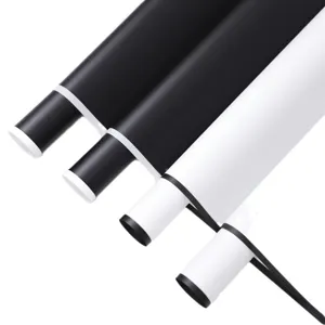Waterproof matte flower wrapping paper rolls, black and white floral packaging material.