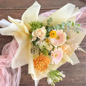 Wasserdichtes Milchwatte Blumen Geschenkpapier große Blumenstrauß Verpackung Material