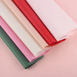 Papier de soie coloré pour fleurs style coréen uni emballage cadeau pour bouquets