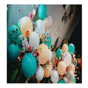 Macaron balloon and floral decoration set for wedding party festive event background arch setup