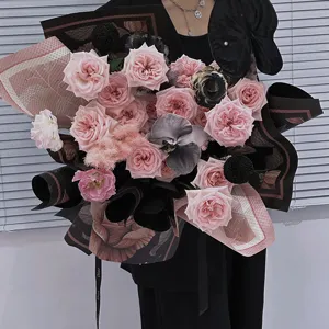 Luxus Blumenverpackung Papier geprägt 520 Valentinstag Rosenstrauß Verpackungsmaterial Rolle