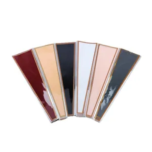 Waterproof OPP plastic single rose flower wrapping bags with gold edge in multiple colors.