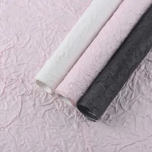 Carta da regalo per fiori con texture in pietra fatta a mano rotoli di carta