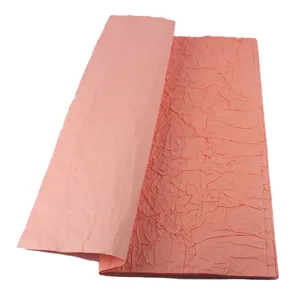 Carta da imballaggio floreale rosa pietra fatta a mano carta spessa rugosa per fioristi