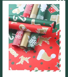 Waterproof Christmas Flower Wrapping Paper BOPP Plastic Film Bouquet Floral Material