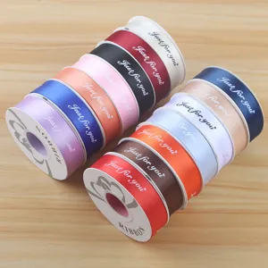 2.5CM English Letter Ribbon Flower Packing Material Valentine's Day Gift Ribbon Deco