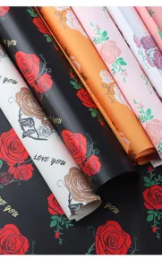 Waterdichte rozen bloemen inpakpapier rollen voor boeket verpakking dik bloemistisch materiaal.