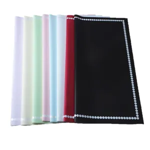 Papel de envolver floral impermeable con borde de perlas para hermosos ramos de flores.