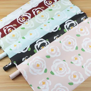 Floral Wrapping Paper Waterproof Thickened Bouquet Packaging Paper Fresh Style Flower Gift Packing Paper Sheets
