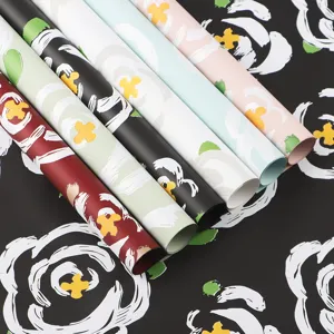 Thickened floral wrapping paper waterproof bouquet packaging material for flower arrangement gift
