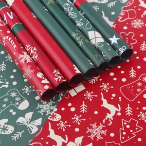 Weihnachten Wasserdichtes Geschenkpapier Blumenstrauß DIY Florales Geschenkverpackung Papier Feiertag Party Dekoration