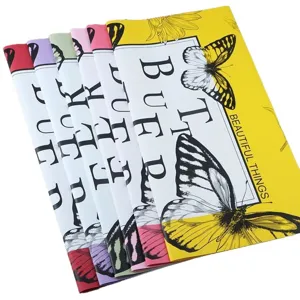 Multicolor waterproof butterfly floral wrapping paper stack for bouquet decoration main view
