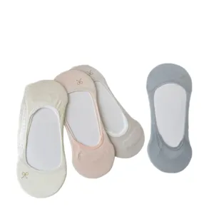 Women's shallow invisible boat socks thin breathable anti-slip low cut socks multi-color