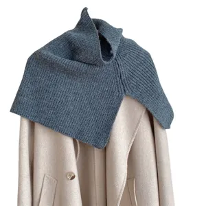 Gebreide turtleneck nep kraag sjaal voor dames winter warme stijlvolle nekverwarmer accessoire.