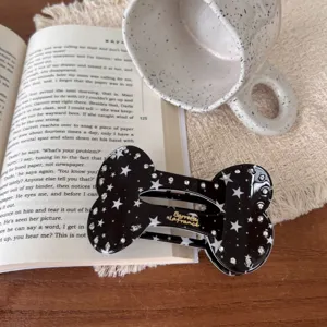 Koreanischer Stil Strass Stern Knochen Haarklaue Clip gross elegant retro Haarschmuck Detail